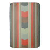 Meerjarige moderne groenen en sinaasappel badmat (Voorkant Verticaal)