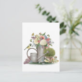 Meerjarige  tuinbouwbloemtuin briefkaart (Staand voorkant)