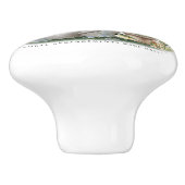 Meerjarige  tuinbouwbloemtuin keramische knop (Zijkant)