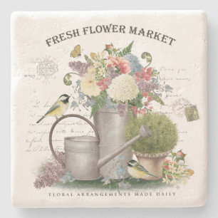 Meerjarige tuinbouwbloemtuin stenen onderzetter