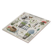 Meerjarige tuinbouwbloemtuin tegeltje (Zijkant)