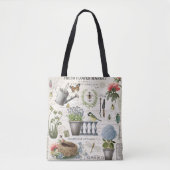 Meerjarige  tuinbouwbloemtuin tote bag (Voorkant)