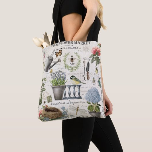 Meerjarige  tuinbouwbloemtuin tote bag (Dichtbij)