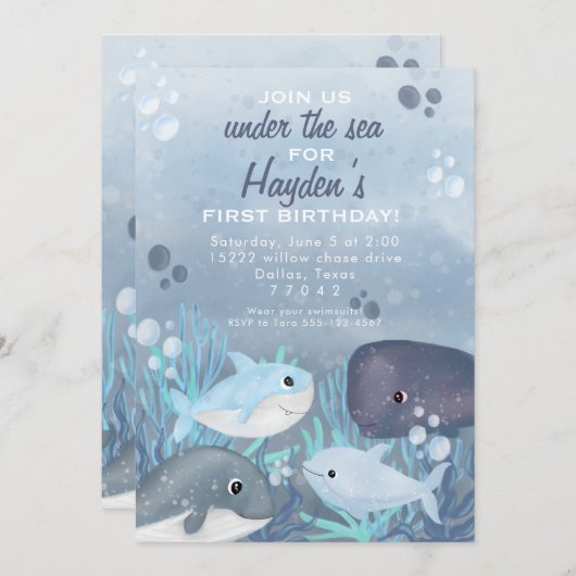 Meerjarige uitnodiging voor de Oceaan (Voorkant / Achterkant)