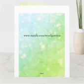 Meerjarige verjaardag van de groet van Emerald Kaart (Achterkant)