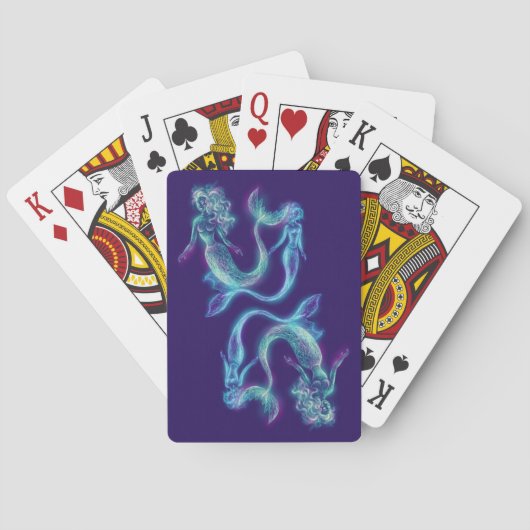 Meerjungfrauen mermaids pokerkaarten (Achterkant)