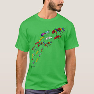 Meerkanen gaan één voor één Man vrouwen Kinder T-shirt