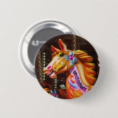 Meerkanige ronde paarden ronde button 5,7 cm (Voorkant /achterkant)