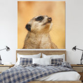 Meerkat 001 van JAMFoto Canvas Afdruk (Insitu (Slaapkamer))