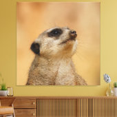 Meerkat 001 van JAMFoto Canvas Afdruk (Insitu (Woonkamer))