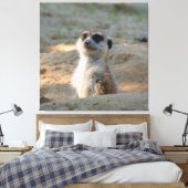 Meerkat 004 canvas afdruk (Insitu (Slaapkamer))