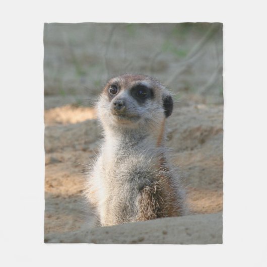 Meerkat 004 fleece deken (Voorkant)