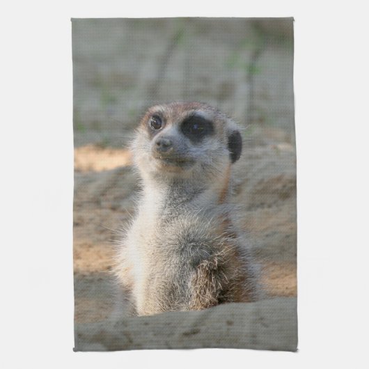 Meerkat 004 theedoek (Verticaal)