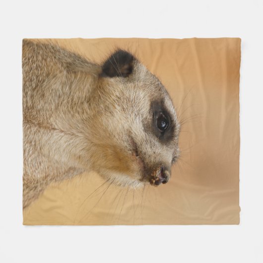Meerkat 011 fleece deken (Voorkant (Horizontaal))