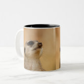Meerkat 011 tweekleurige koffiemok (Voorkant links)
