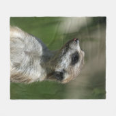 Meerkat 015 fleece deken (Voorkant (Horizontaal))