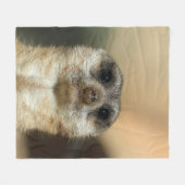 Meerkat 023 fleece deken (Voorkant (Horizontaal))