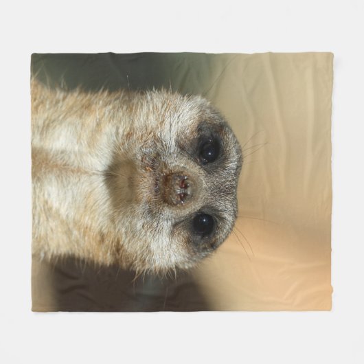 Meerkat 023 fleece deken (Voorkant (Horizontaal))