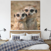 Meerkat 033 canvas afdruk (Insitu (Slaapkamer))