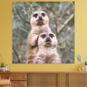 Meerkat 035 canvas afdruk (Insitu (Woonkamer))