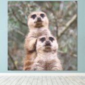 Meerkat 035 canvas afdruk (Insitu (Houten vloer))
