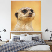 Meerkat 037 canvas afdruk (Insitu (Slaapkamer))
