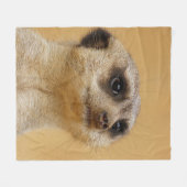 Meerkat 037 fleece deken (Voorkant (Horizontaal))