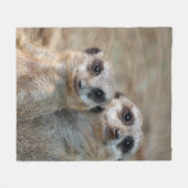 Meerkat 047 fleece deken (Voorkant (Horizontaal))