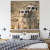 Meerkat 067 canvas afdruk (Insitu (Slaapkamer))