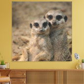 Meerkat 067 canvas afdruk (Insitu (Woonkamer))