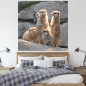 Meerkat 110 canvas afdruk (Insitu (Slaapkamer))