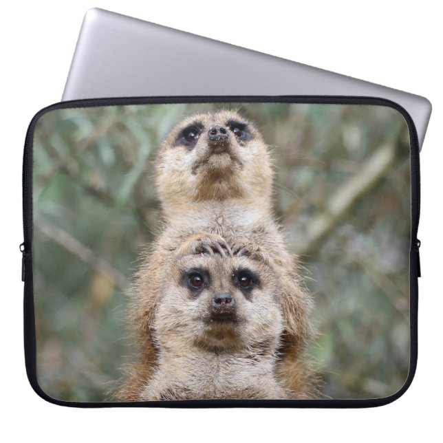 Meerkat 81 laptop sleeve (Voorkant)