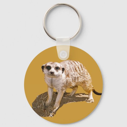 Meerkat Afbeelding Sleutelhanger (Voorkant)