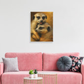 Meerkat Affection Canvas Afdruk (Insitu (Woonkamer))