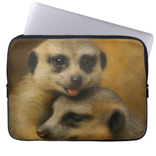 Meerkat Affection Laptop Sleeve