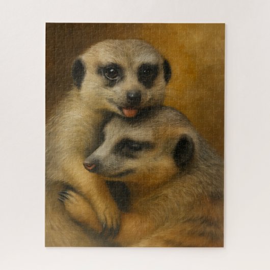 Meerkat Affection Legpuzzel (Verticaal)