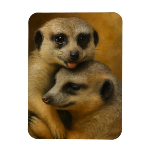 Meerkat Affection Magneet (Verticaal)