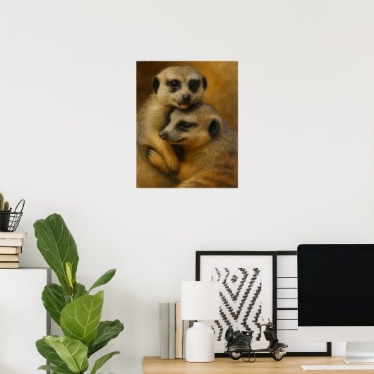 Meerkat Affection Poster (Thuiskantoor)