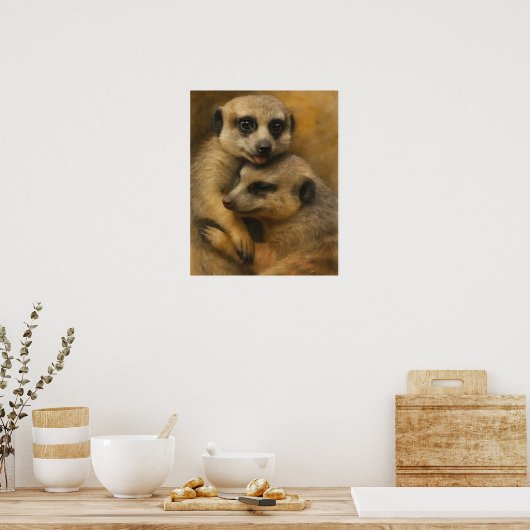 Meerkat Affection Poster (Keuken)