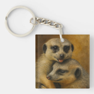 Meerkat Affection Sleutelhanger