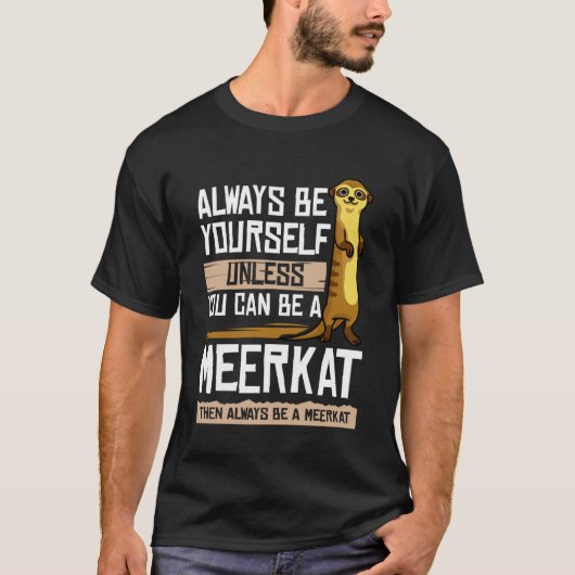 Meerkat Afrika Safari T-shirt (Voorkant)