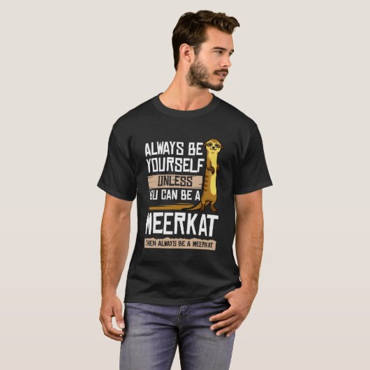 Meerkat Afrika Safari T-shirt (Voorkant volledig)