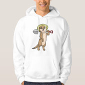 Meerkat als boer met schoen hoodie (Voorkant)
