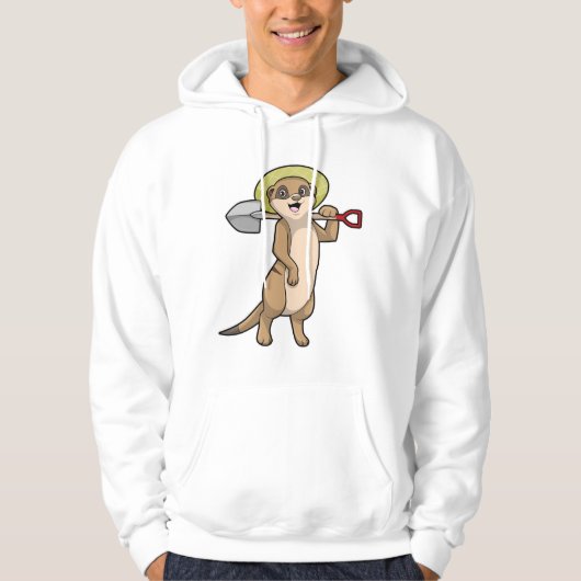 Meerkat als boer met schoen hoodie (Voorkant)