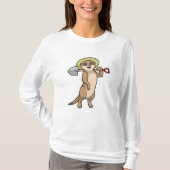 Meerkat als boer met schoen t-shirt (Voorkant)
