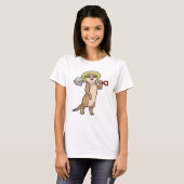 Meerkat als boer met schoen t-shirt (Voorkant volledig)