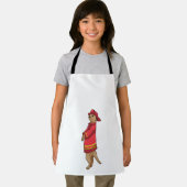 Meerkat als brandweerman met Helmet Schort (Insitu)