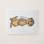 Meerkat als Bride met Veil Legpuzzel (Horizontaal)