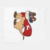 Meerkat als Hero met Masker Fleece Deken (Voorkant (Horizontaal))