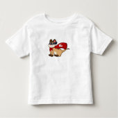 Meerkat als Hero met Masker Kinder Shirts (Voorkant)